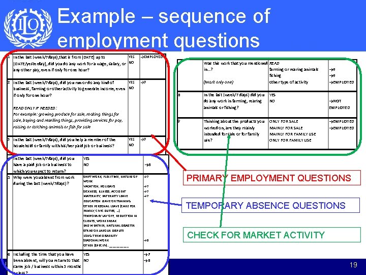 Example – sequence of employment questions 1 In the last (week/7 days), that is Example – sequence of employment questions 1 In the last (week/7 days), that is
