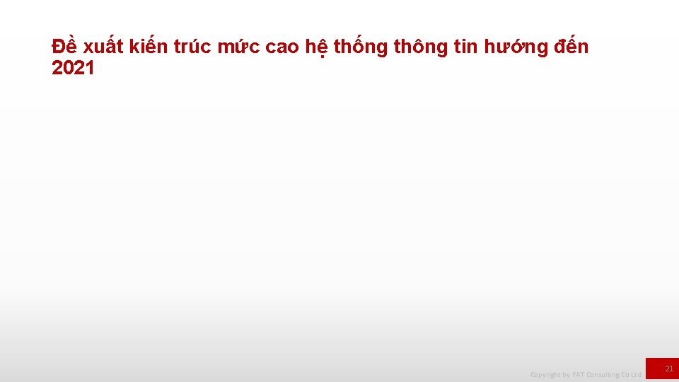 Đề xuất kiến trúc mức cao hệ thống thông tin hướng đến 2021 Copyright