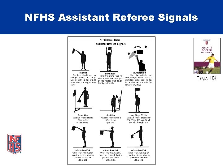 NFHS Assistant Referee Signals Page: 104 
