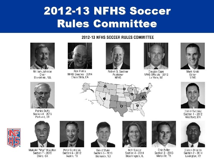 2012 -13 NFHS Soccer Rules Committee 