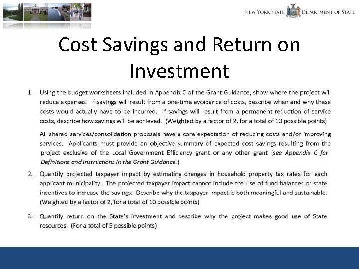 Cost Savings and Return on Investment 