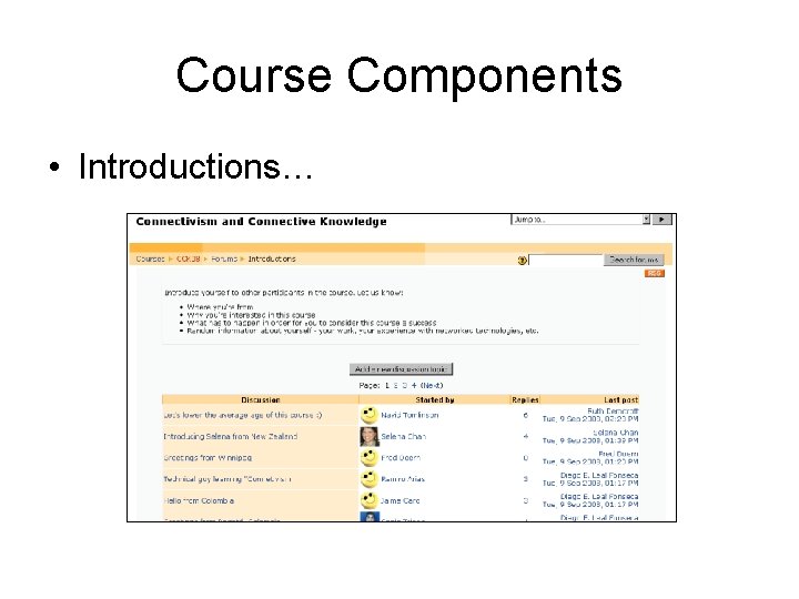 Course Components • Introductions… 