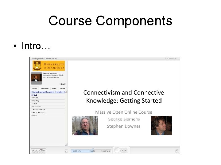 Course Components • Intro… 