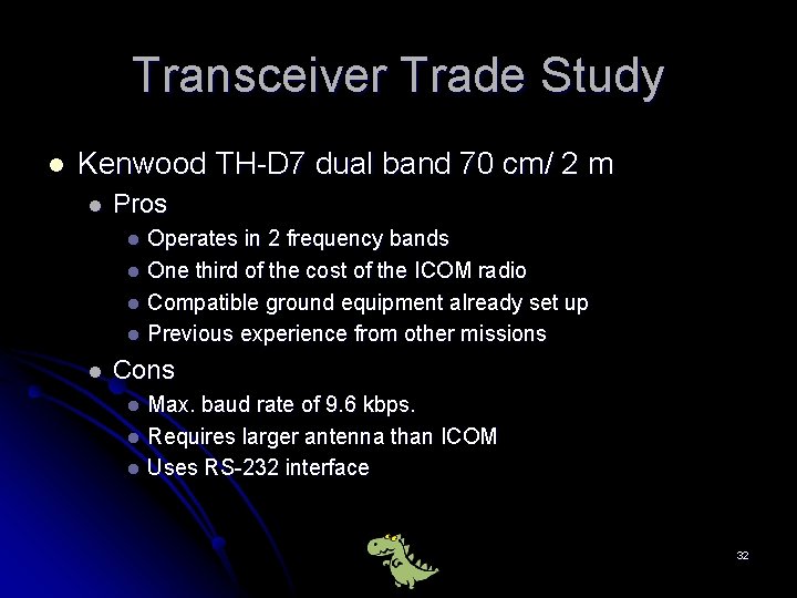 Transceiver Trade Study l Kenwood TH-D 7 dual band 70 cm/ 2 m l