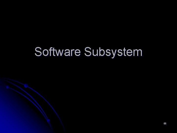 Software Subsystem 55 