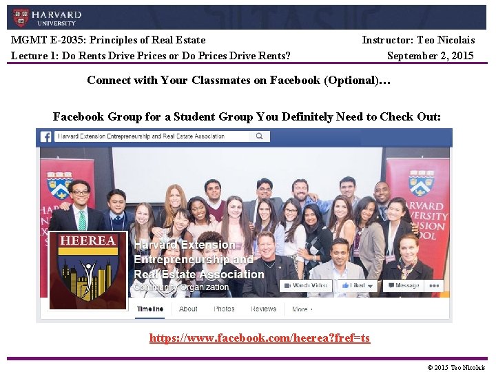 MGMT E-2035: Principles of Real Estate Lecture 1: Do Rents Drive Prices or Do MGMT E-2035: Principles of Real Estate Lecture 1: Do Rents Drive Prices or Do