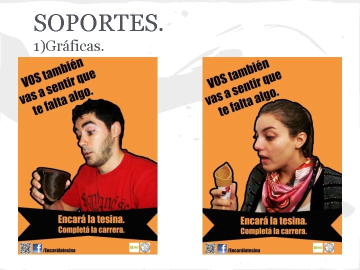 SOPORTES. 1)Gráficas. 