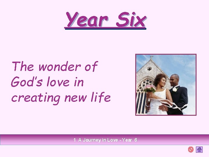 Year Six The wonder of God’s love in creating new life 1 A Journey