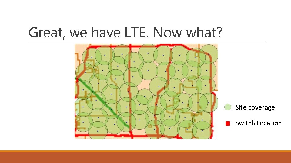 Great, we have LTE. Now what? Site coverage Switch Location 