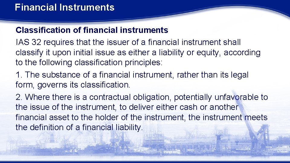 Financial Instruments Management Level Paper F 2 Advanced