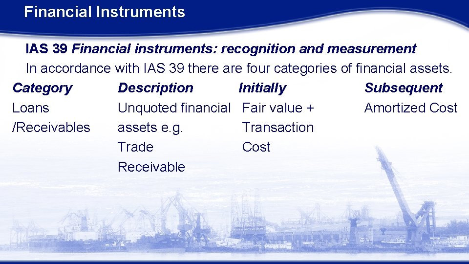 Ias Instrument Financial Instruments Management Level Paper F 2 Advanced