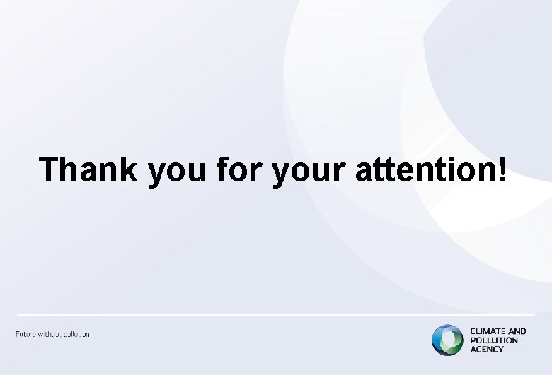 Thank you for your attention! 