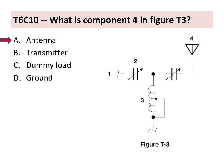 T 6 C 10 -- What is component 4 in figure T 3? A.