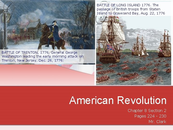 BATTLE OF LONG ISLAND 1776. The passage of British troops from Staten Island to