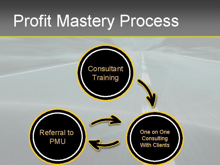Profit Mastery Process Consultant Training Referral to PMU One on One Consulting With Clients