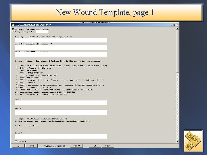 New Wound Template, page 1 