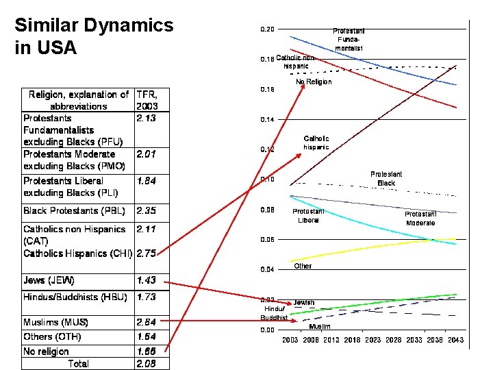 Similar Dynamics in USA 