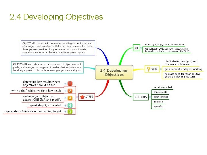 2. 4 Developing Objectives 