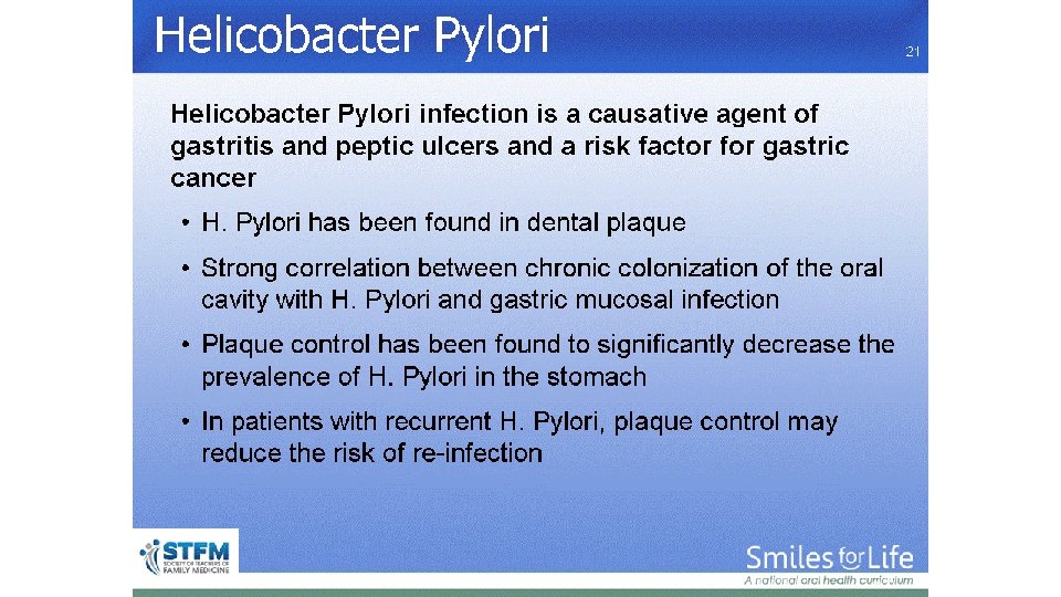 Helicobacter Pylori 21 