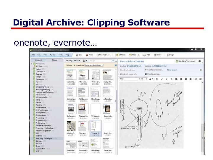 Digital Archive: Clipping Software onenote, evernote… Digital Archive: Clipping Software onenote, evernote…