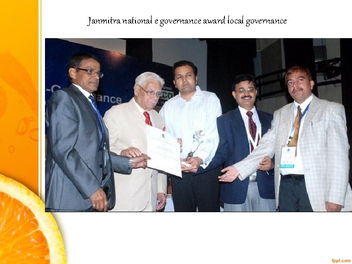 Janmitra national e governance award local governance 