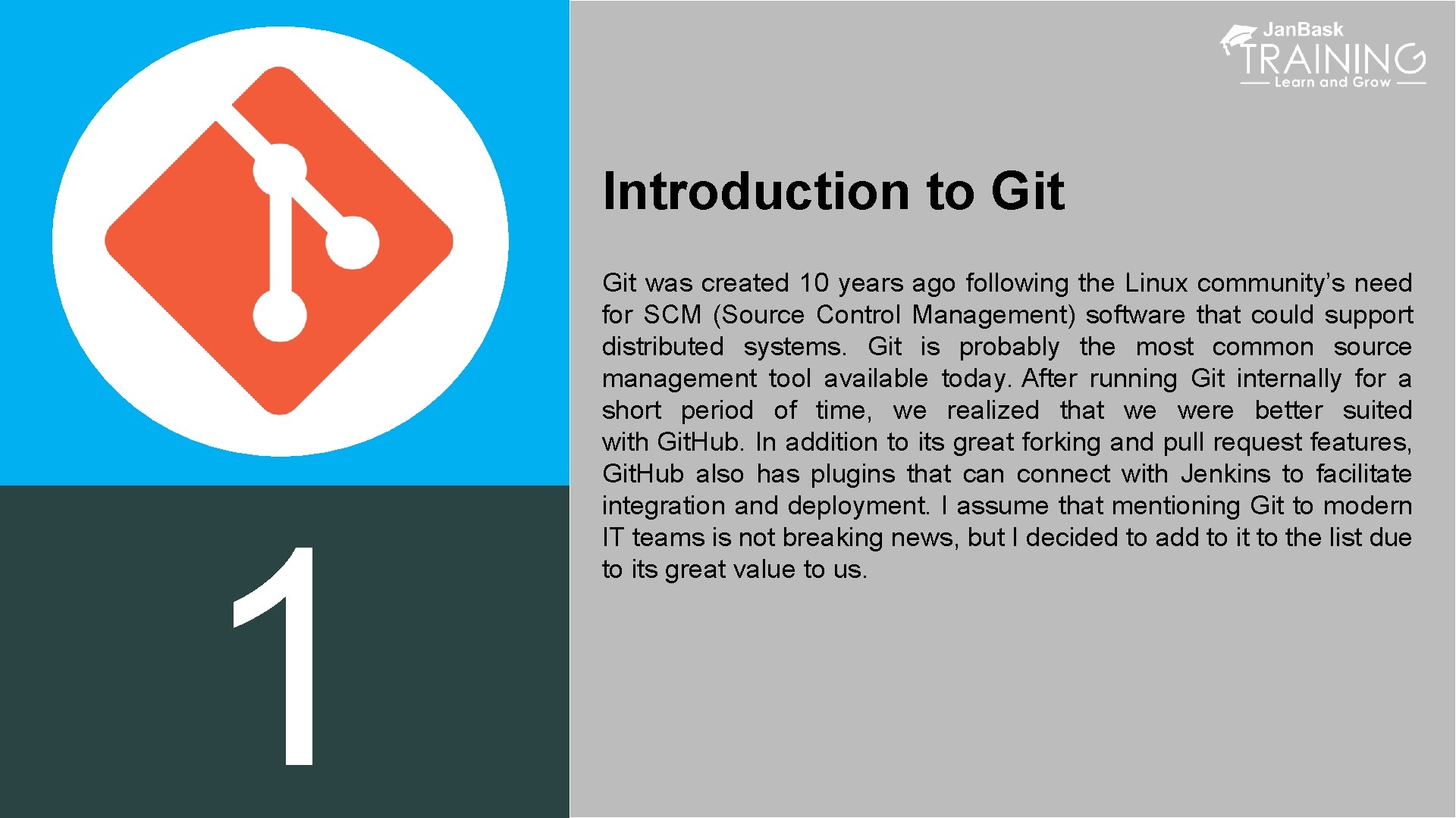 Introduction to Git 1 Git was created 10 years ago following the Linux community’s