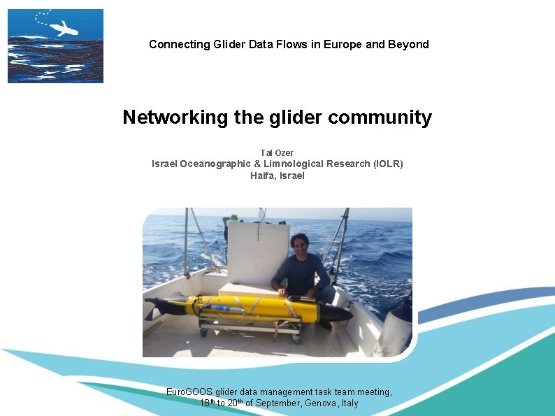 Connecting Glider Data Flows in Europe and Beyond Networking the glider community Tal Ozer