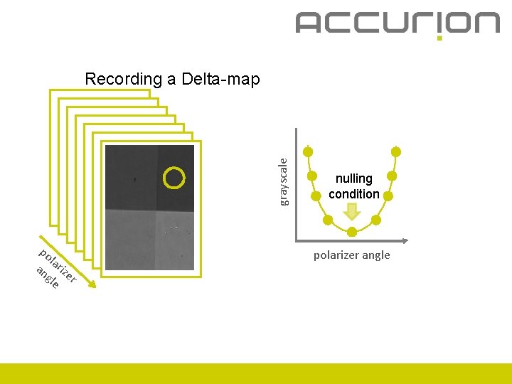 grayscale Recording a Delta-map po l an ariz gle er nulling condition polarizer angle