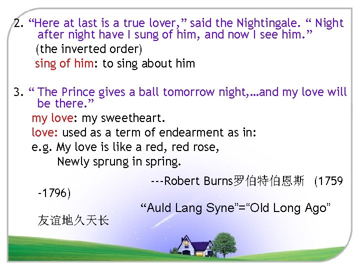 2. “Here at last is a true lover, ” said the Nightingale. “ Night