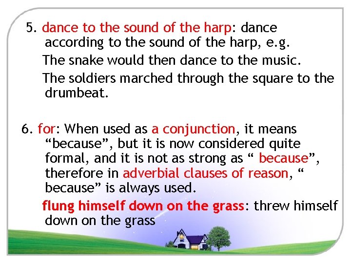 5. dance to the sound of the harp: dance according to the sound of