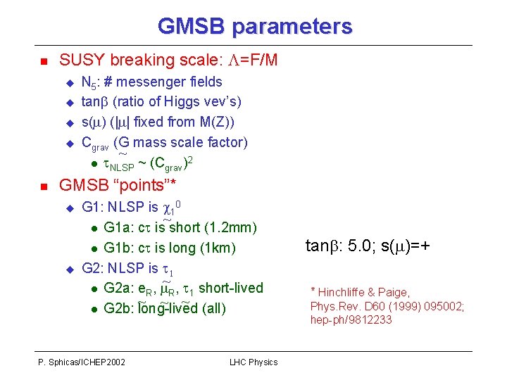 Forward Look At Physics At The Lhc Paris