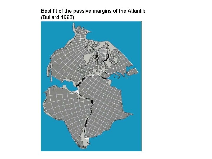 Best fit of the passive margins of the Atlantik (Bullard 1965) 