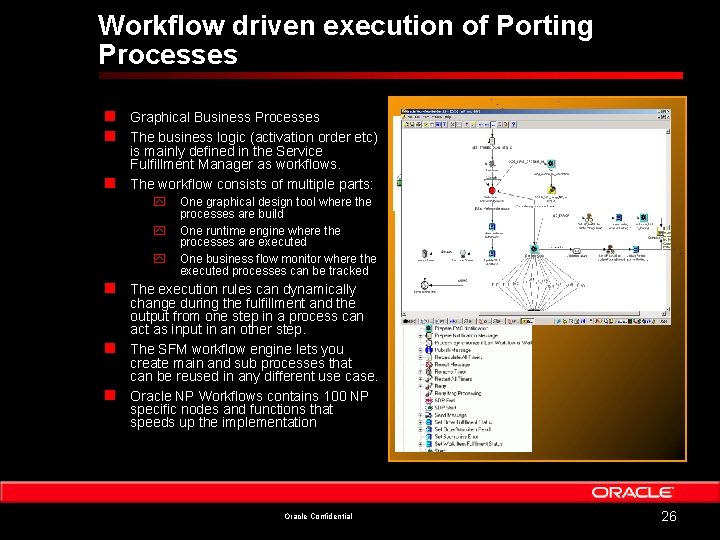 Workflow driven execution of Porting Processes n n n Graphical Business Processes The business