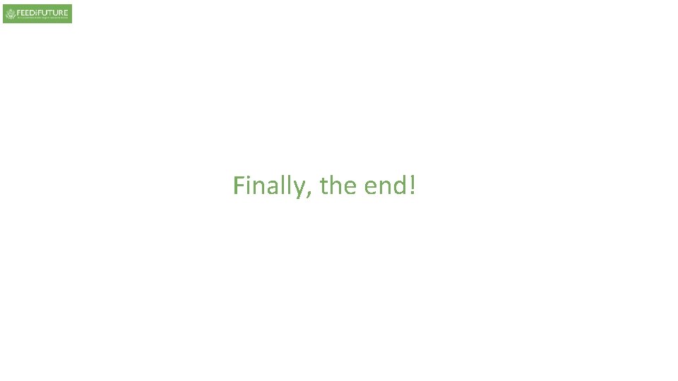 Finally, the end! Finally, the end!