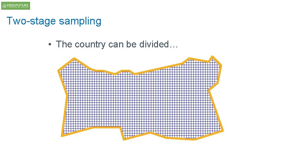 Two-stage sampling • The country can be divided… Two-stage sampling • The country can be divided…