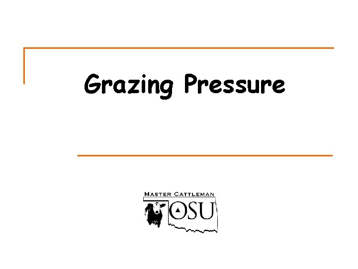 Grazing Pressure 