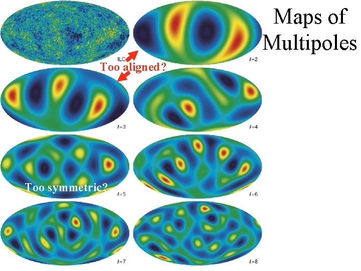 Maps of Multipoles Too aligned? Too symmetric? Maps of Multipoles Too aligned? Too symmetric?