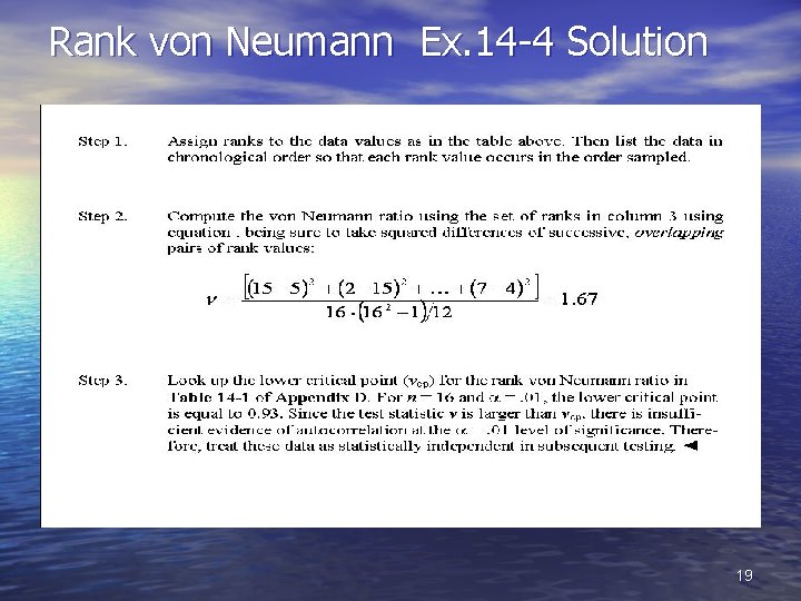 Rank von Neumann Ex. 14 -4 Solution 19 