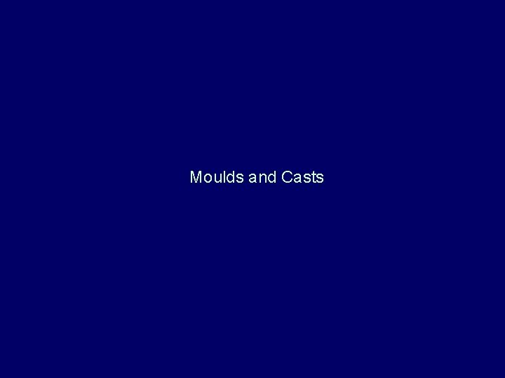 Moulds and Casts 