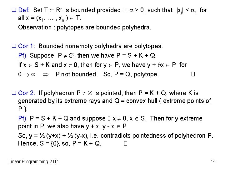 Polyhedron Q Here We Derive A Representation For
