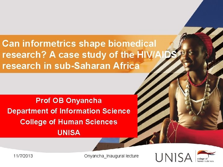 Can informetrics shape biomedical research? A case study of the HIV/AIDS research in sub-Saharan