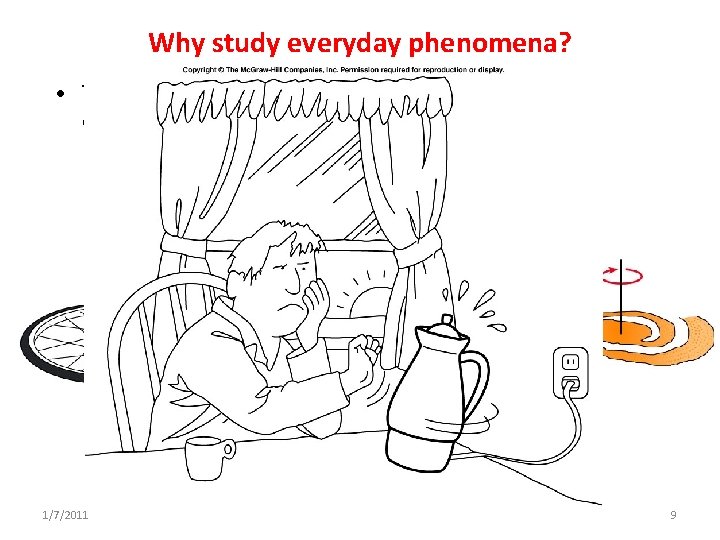 Why study everyday phenomena? • The same physical principles that govern our everyday experiences Why study everyday phenomena? • The same physical principles that govern our everyday experiences
