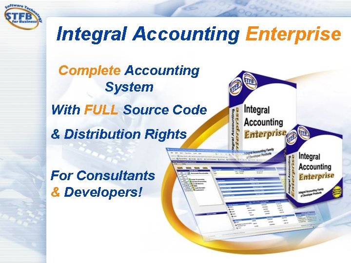Integral Accounting Enterprise Complete Accounting System With FULL Source Code & Distribution Rights For