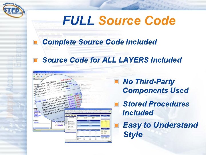 FULL Source Code Complete Source Code Included Source Code for ALL LAYERS Included No