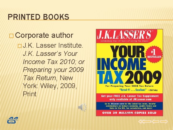 PRINTED BOOKS � Corporate � J. K. author Lasser Institute. J. K. Lasser’s Your