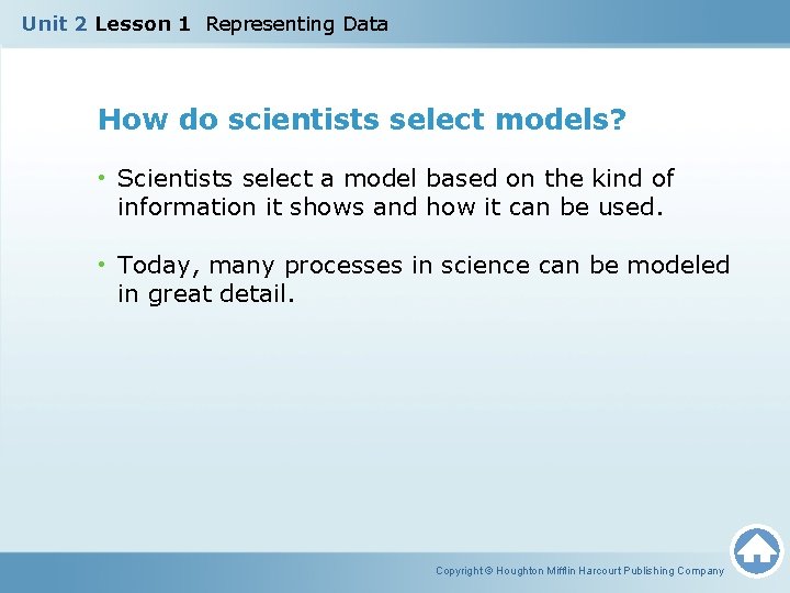 Unit 2 Lesson 1 Representing Data Unit 2