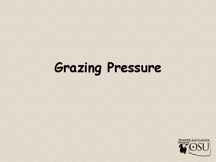 Grazing Pressure 