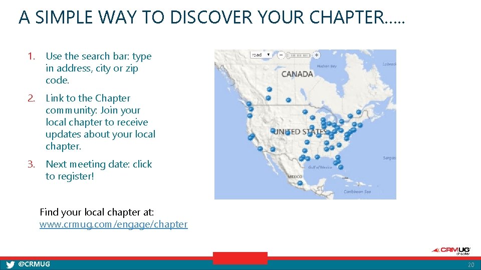 A SIMPLE WAY TO DISCOVER YOUR CHAPTER…. . 1. Use the search bar: type