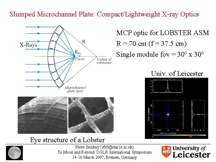 Slumped Microchannel Plate: Compact/Lightweight X-ray Optics MCP optic for LOBSTER ASM R = 70