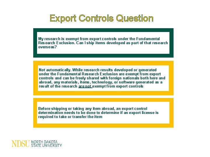 Export Control Analysis Example Welcome To FAQs Export Controls Training Research Integrity